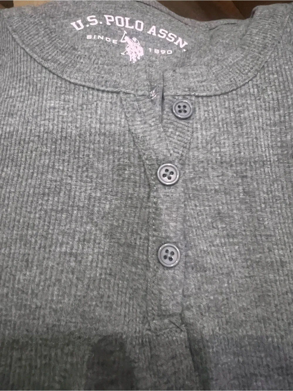 BRAND NEW U.S. Polo Assn. Women's Ribbed Henley Long Underwear Thermal Set Small